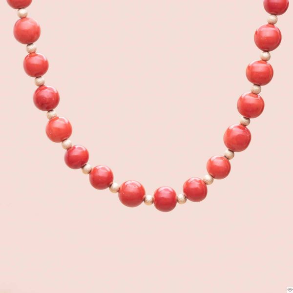 Collier Perles Corail