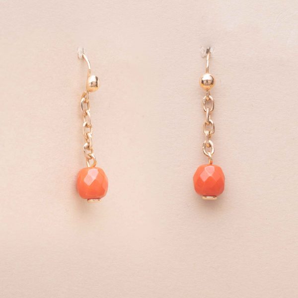 Boucles Corail Or