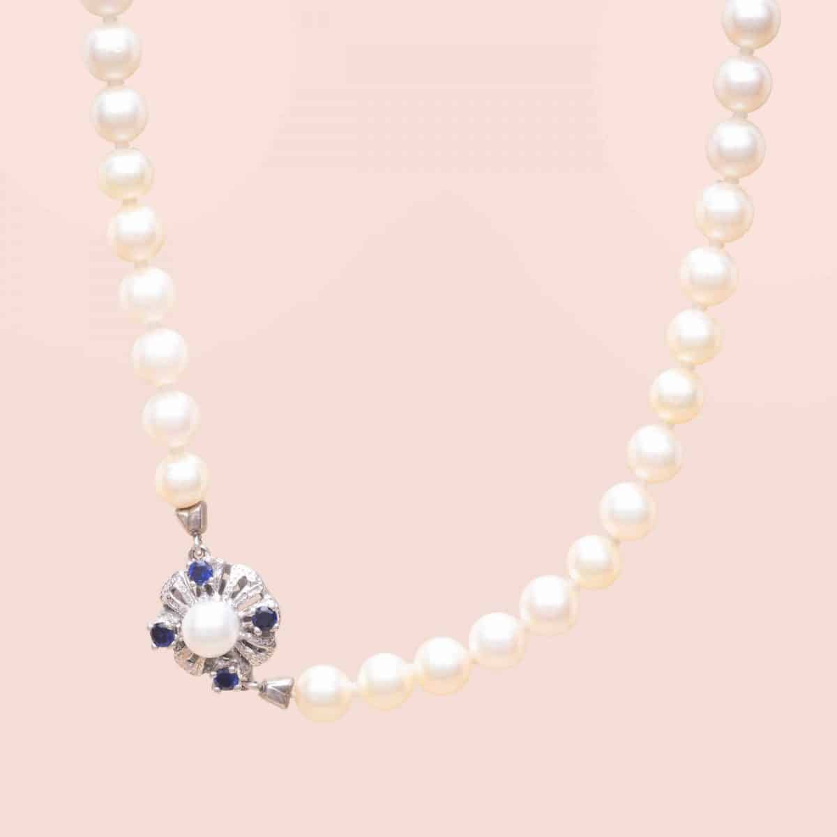 762811-3 Collier Chokker Perles