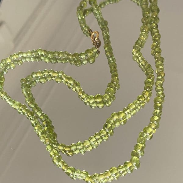 Ensemble Peridots Collier et Bracelet