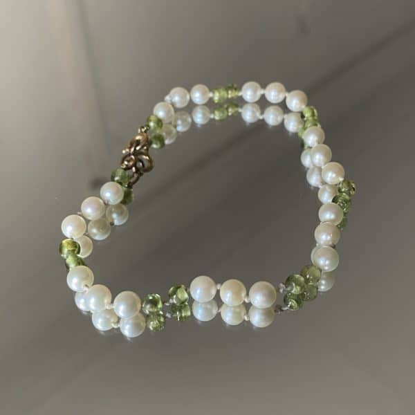 Ensemble Peridots Collier et Bracelet