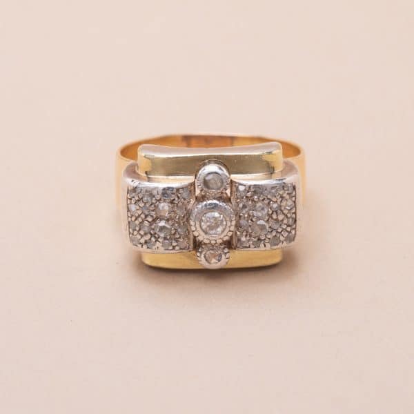 Bague Tank Diamants