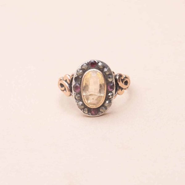 Bague Rose Citrine