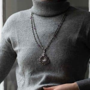 Collier Améthyste Argent