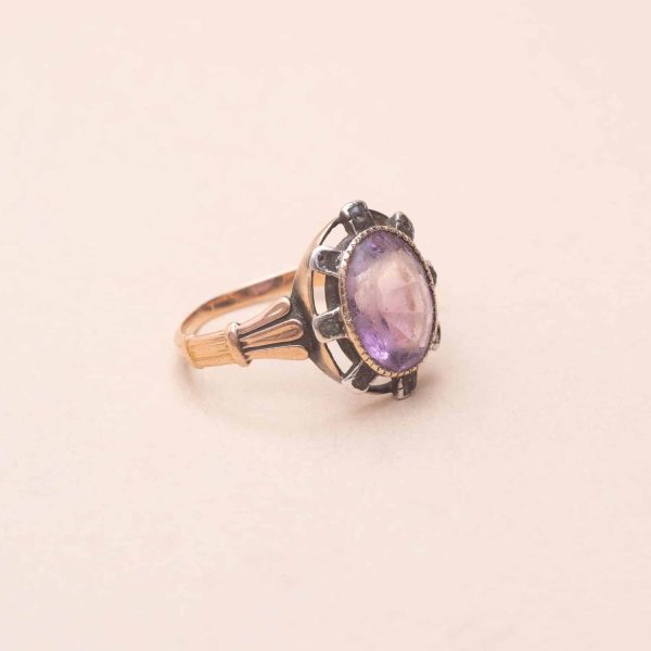 Bague Rose Améthyste