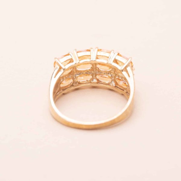 Bague Straight Pavage