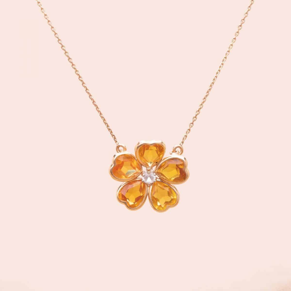 762999.12 Collier Anemone Or Saphirs Bijoux Occasion