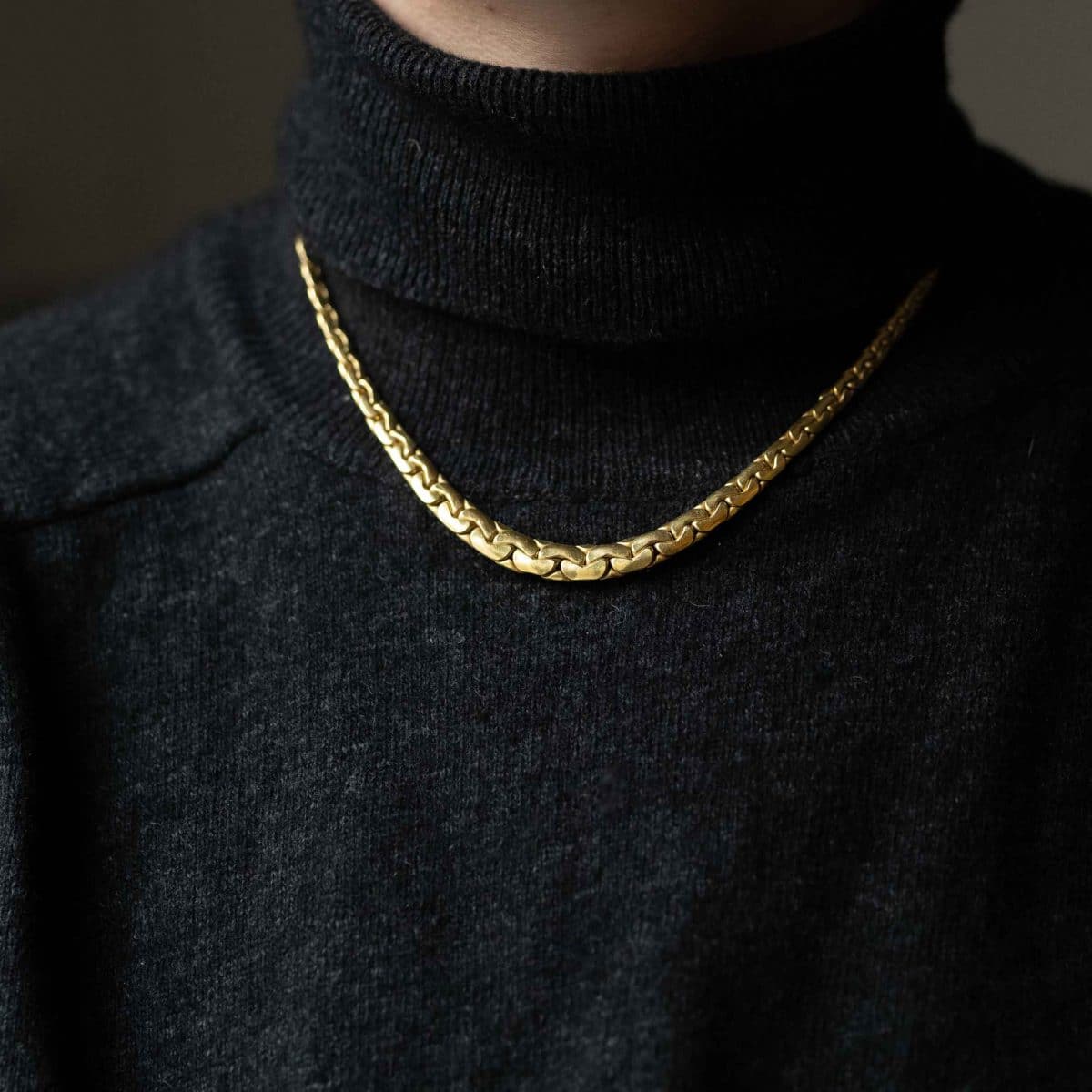 762988_4 Collier Chaîne Plate