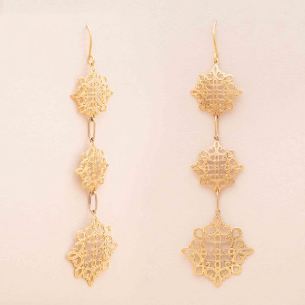 Longs Pendants d'oreilles mandala