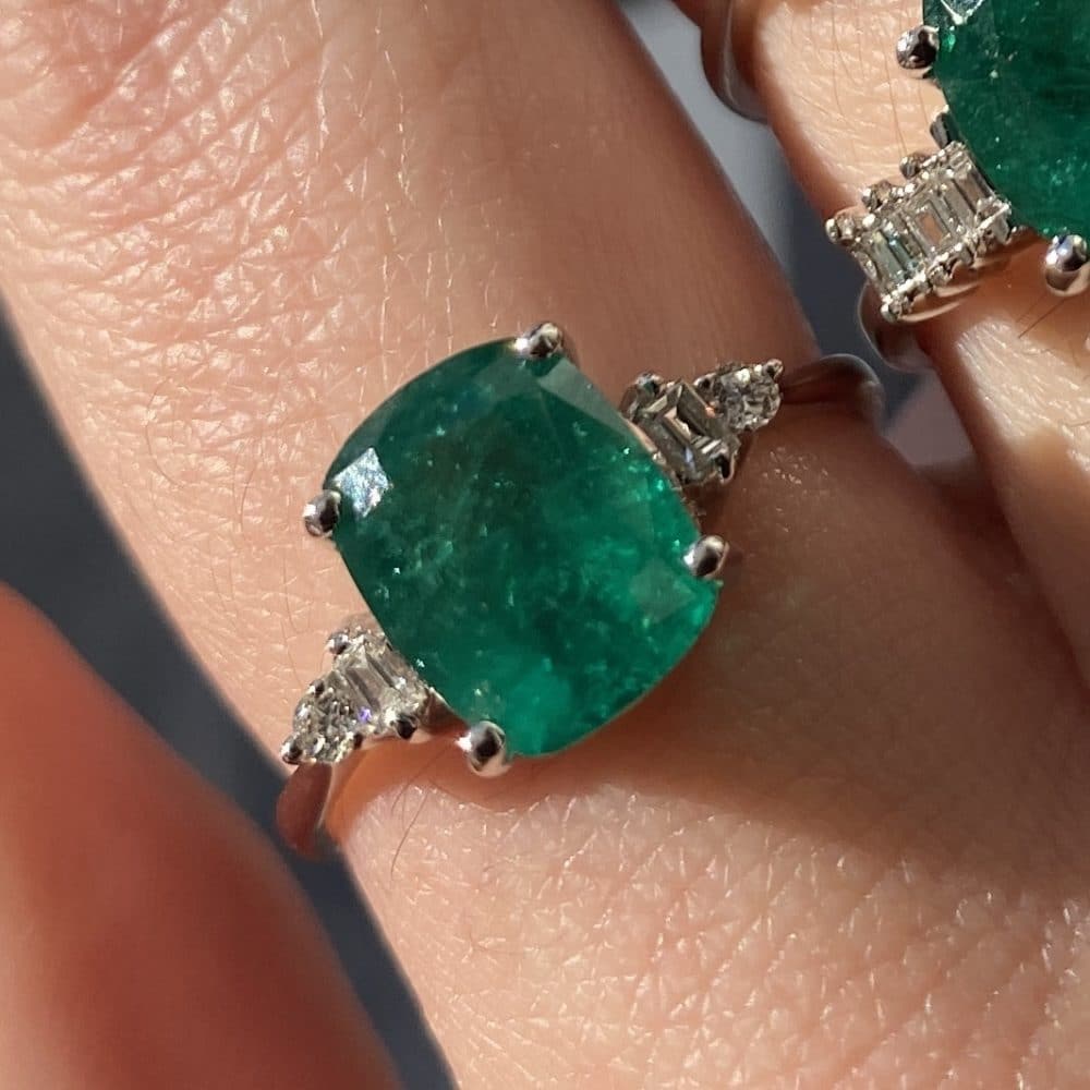 793013 Bague Medellín Emeraude Or