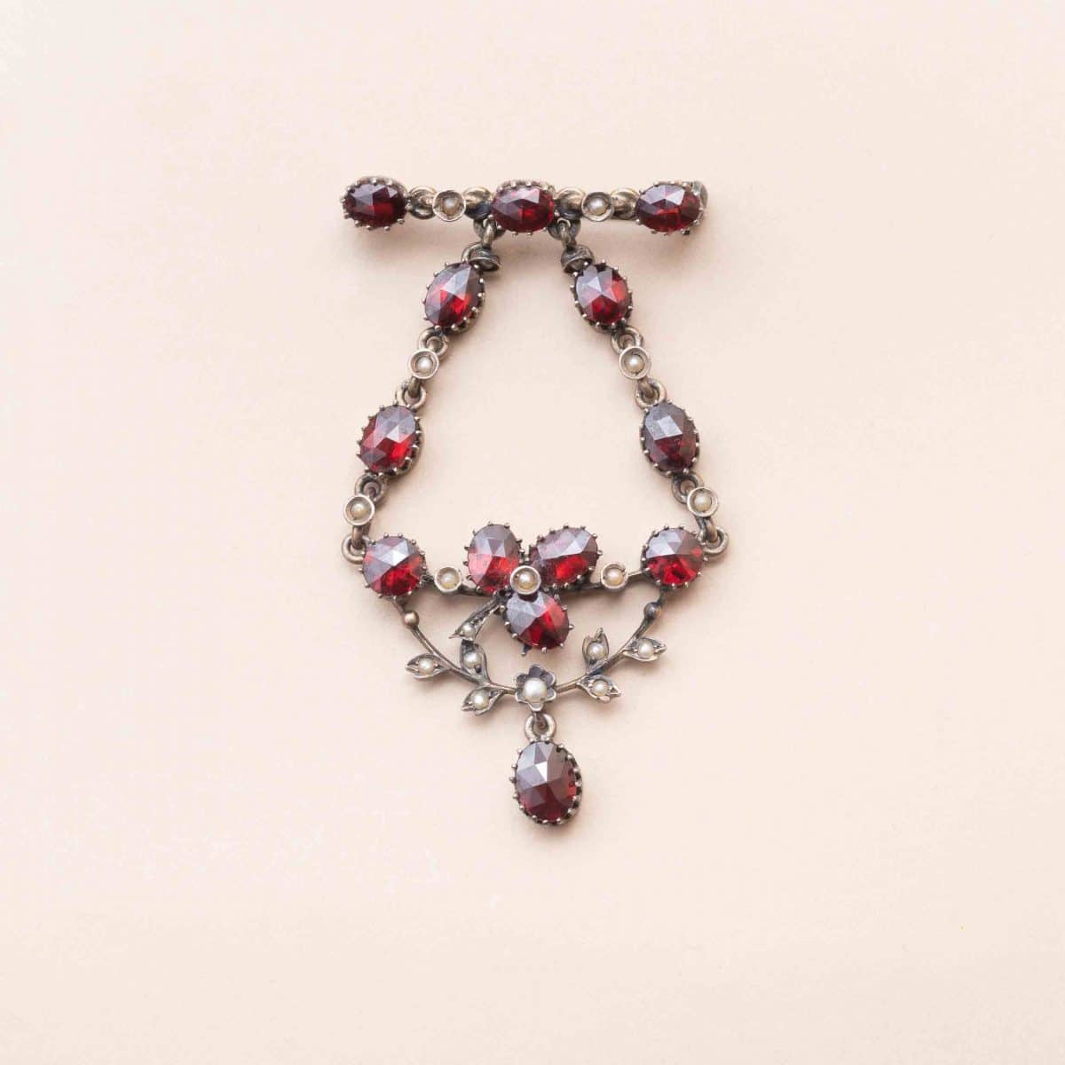 793047-307 Grande Bague Grenats Cabochon