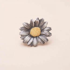 Broche Camomille Argent