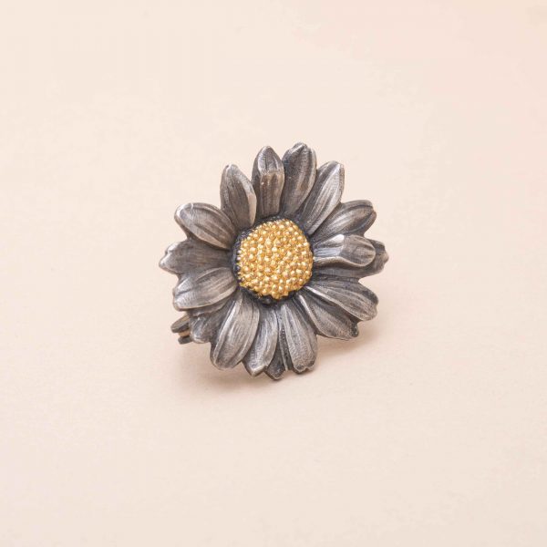 Broche Camomille Argent