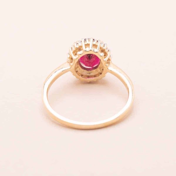 Bague Or Pompadour Rouge