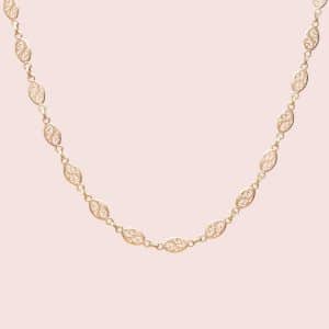 Collier Filigrane Or Vintage