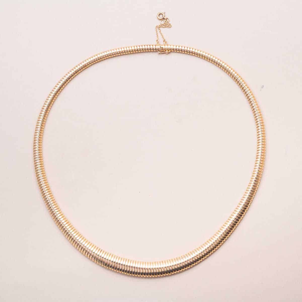 Collier Tubogas Or Vintage