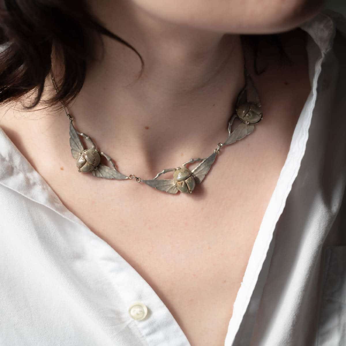 Collier Scarabea Argent
