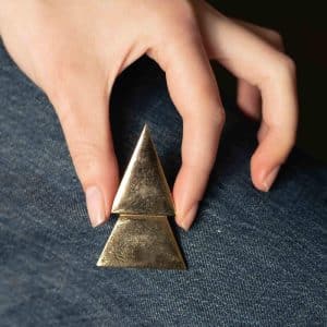Yves Saint Laurent Vintage Broche Triangle couture