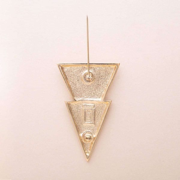 YSL Vintage Broche Triangles