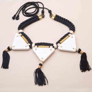 Yves Saint Laurent Vintage Collier couture triangle