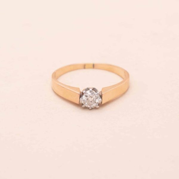 Bague Ancienne Rose Diamant