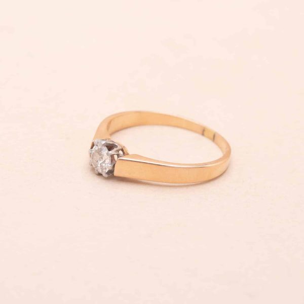 Bague Ancienne Rose Diamant