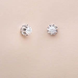 Clous d'Oreilles Vintage Coussin Diamants Boucles d'oreilles vintage