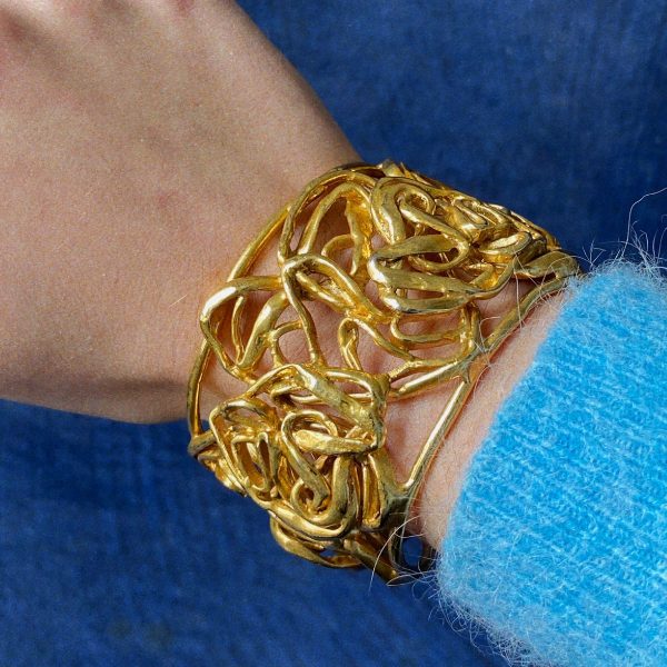 Yves Saint Laurent Vintage Bracelet Heart Threads