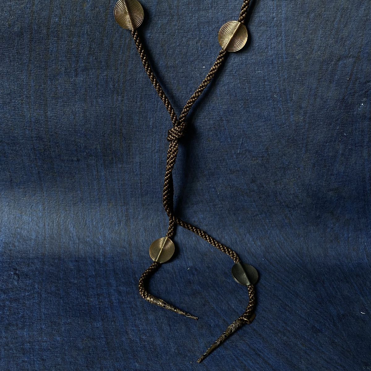 YSL Vintage Sautoir Disques Satin