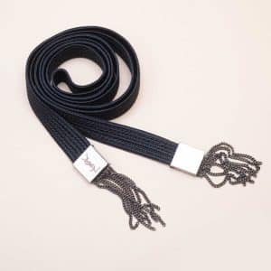 YSL Ceinture Tissu Pompon Chaînes