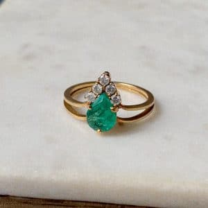 Bague Vintage Duchesse Emeraude