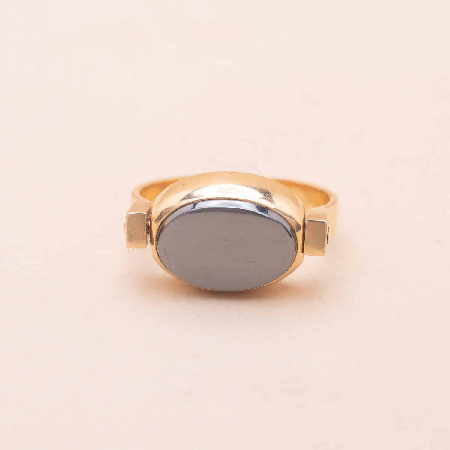 Bague Vice Versa Hématite bague ancienne