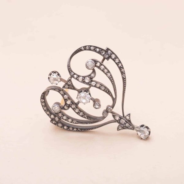 Broche Volutes Art Nouveau