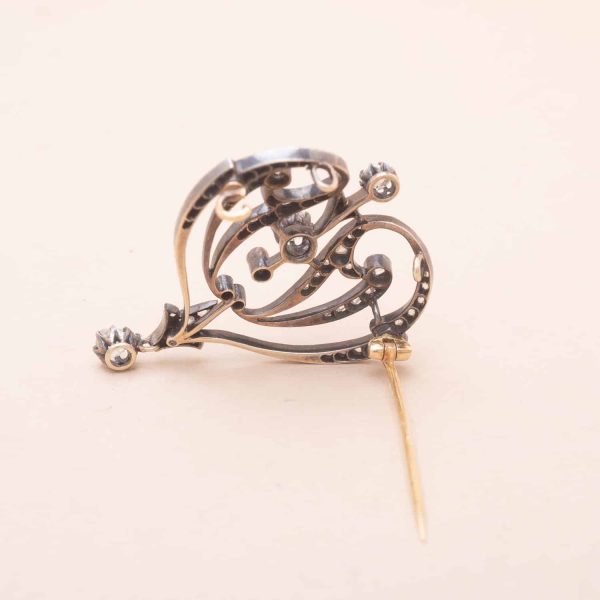 Broche Volutes Art Nouveau