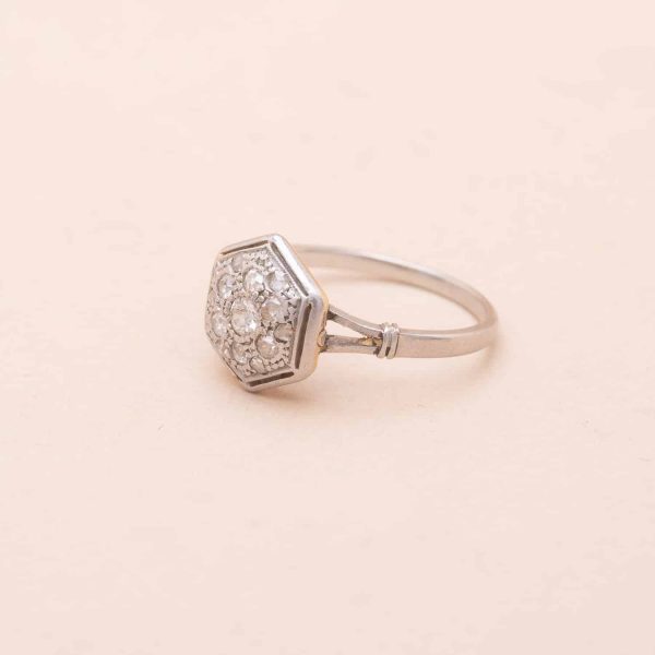 Bague Hexa Diamants Ancienne