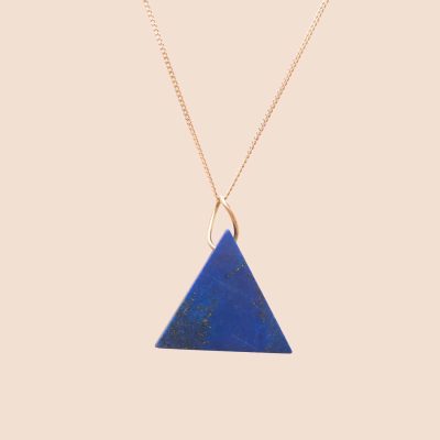 Pendentif Triangle Lapis