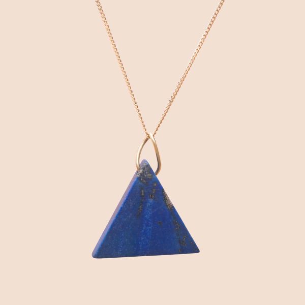 Pendentif Triangle Lapis