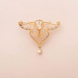 Broche ancienne Wings Or