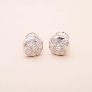 Paire de Boucles d'oreilles Vintage Trèfle