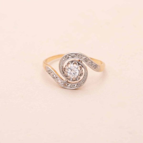 Bague Ancienne Tourbillon Jeanne