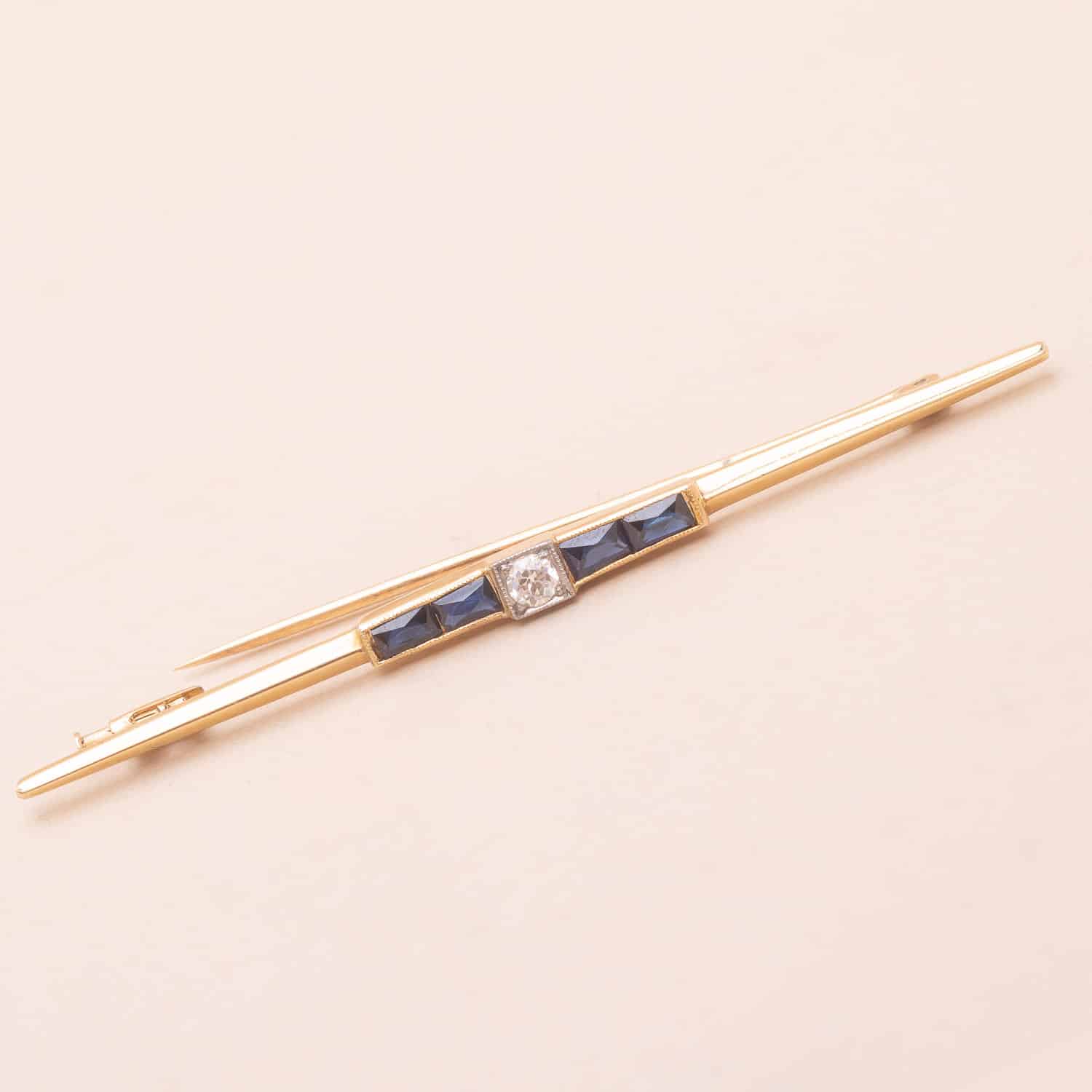 Broche Art Déco Barrette Minge