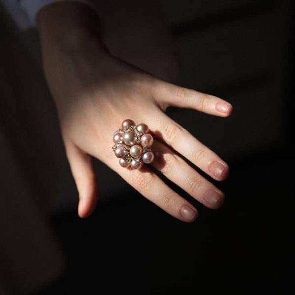 Bague Vintage Monamie Perles