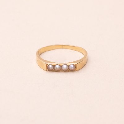 bague ancienne perles rivieres