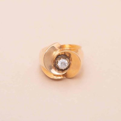 Bague Ancienne Retro Softy Or