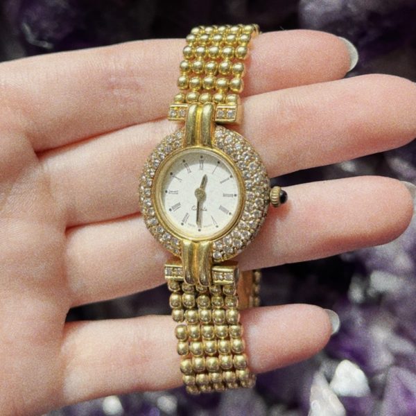 Montre Vintage Tennis Or Diamants