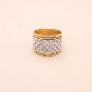 Bague Vintage Bandeau Bucci Diamants Bague ancienne