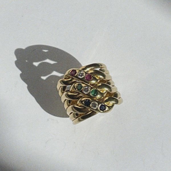 Bague Vintage Godrons Marina