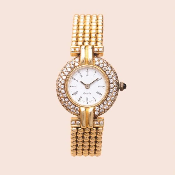 Montre Vintage Tennis Or Diamants montres luxe occasion