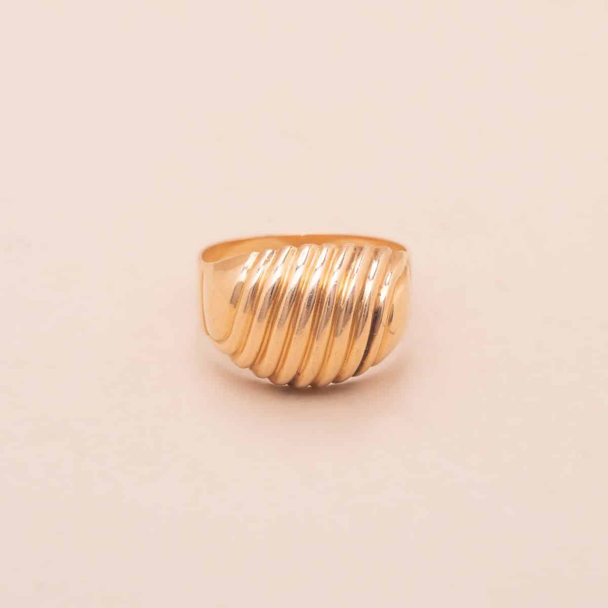 Bague Vintage Bague Rotor Or bague ancienne