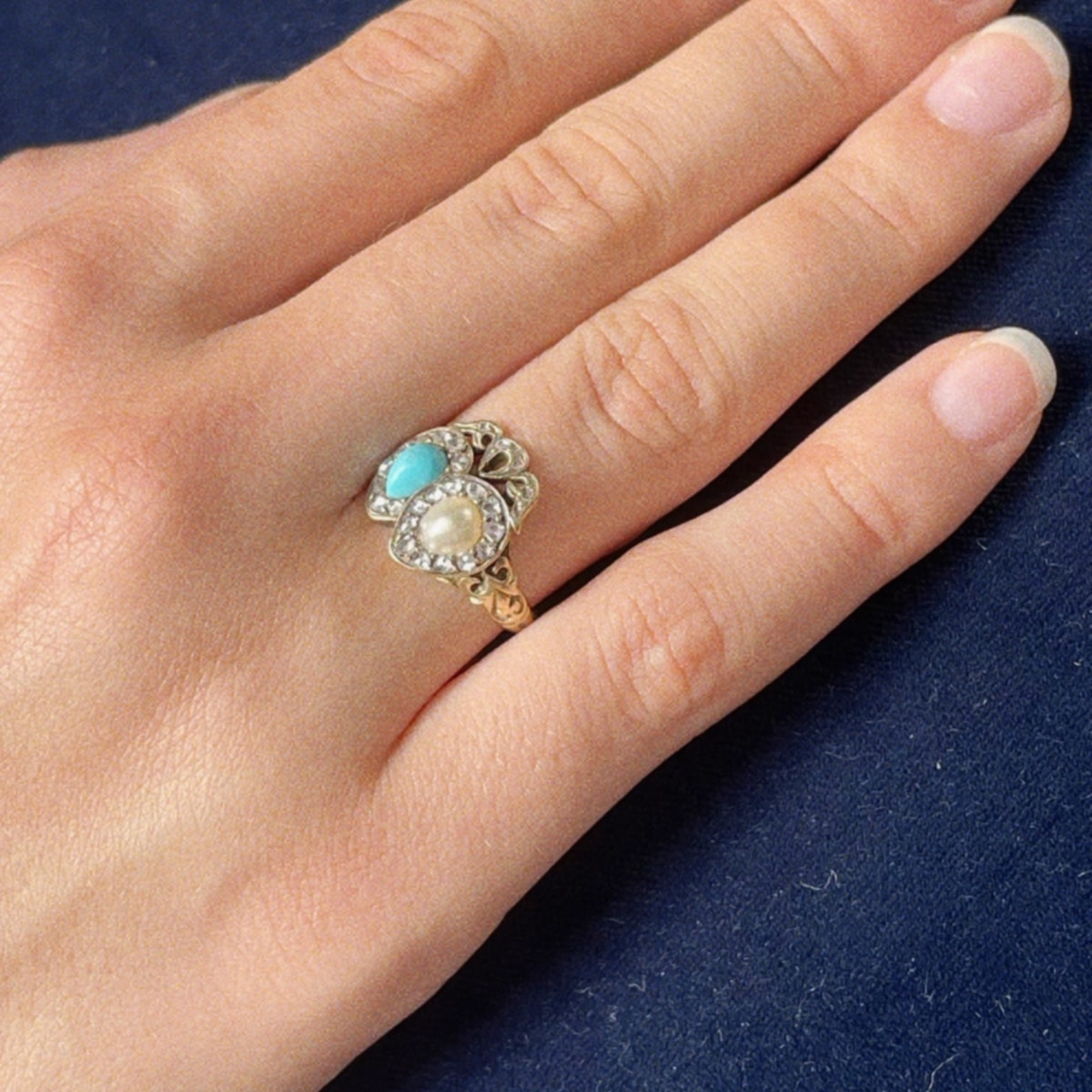 Bague Ancienne de Mariage Diamantiques